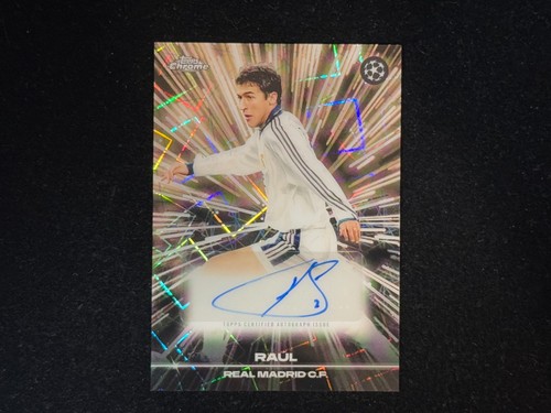 Raul 2025-26 Topps Chrome UEFA CC Black Lazer Auto #BLA-RA