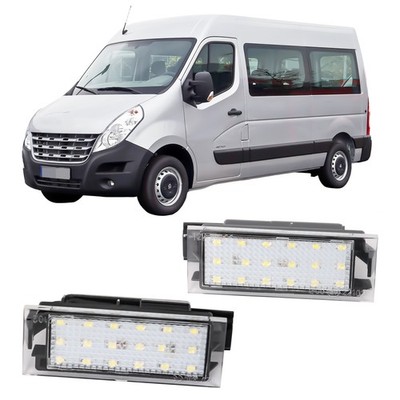 Passt für Renault Master 3 Bus JV ab 02.11 LED Kennzeichenbeleuchtung Leuchte