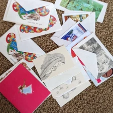 Vintage Greeting Card Lot 15+ Merry Christmas Cards Happy Holidays