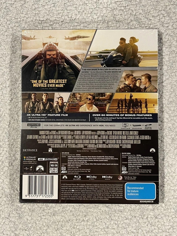 Top Gun Maverick - Steelbook (4K Ultra HD + Blu-ray) Region Free New & Sealed - image 2 of 2