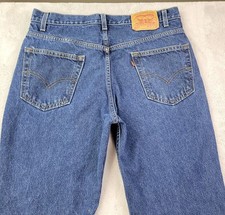 Vintage Levis 517 Jeans Mens 36x32 Blue Dark Wash Boot Cut Denim 90s Y2K