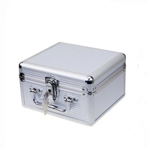 Aluminum 2.5" Hard Drive Protective Case with Keyed Lock for Travel and Storage