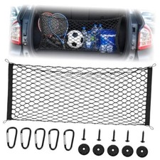 Stretchable Elastic Trunk Cargo Net with 4 Heavy-Duty Hooks, Adjustable Car XL