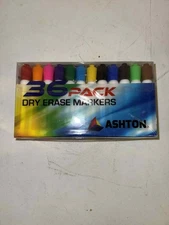 Chisel Tip Dry Erase Markers Low-Odor Assorted Colors Pack of 36 - Ideal for ...