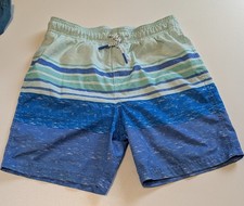 Cat Jack Swim Trunks-Boys-XL 14 Multi color-greens blues