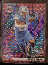 JAHMYR GIBBS DETROIT LIONS 2025 PANINI MOSAIC REACTIVE PURPLE