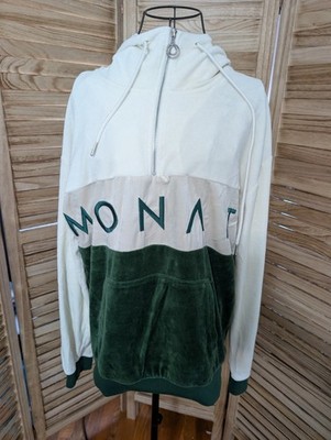 MONAT CULTURE HOODIE, long sleeves, unisex beige/green.Size M