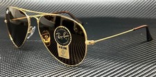 RAY BAN RB3025 001 33 Gold Aviator 55 mm Unisex Sunglasses