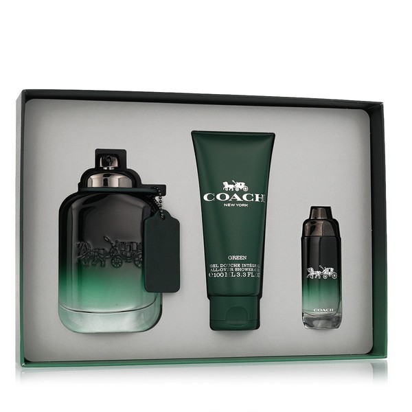 Coach Green Edt 100 Ml + Edt Mini 15 Ml + Sg FüR Haut Und Haar 100 Ml (Man)-image