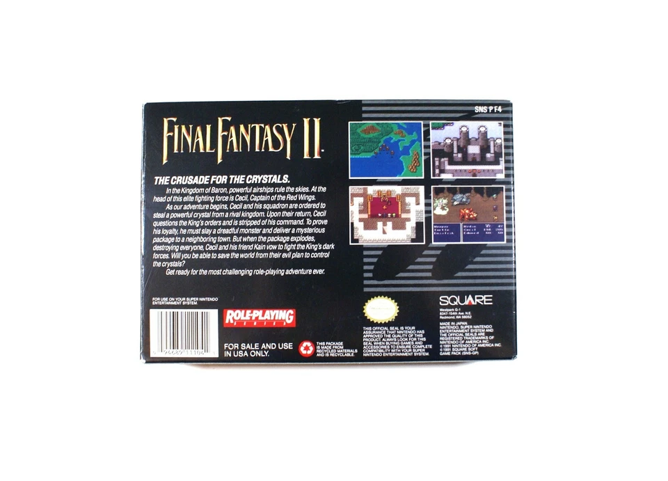 Final Fantasy 2 SNES CIB Great Condition! - Image 3 of 4