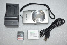 CANON POWERSHOT ELPH 180 20.0MP Digital Camera SILVER 8X ZOOM W/ChRG/BATT 32GB