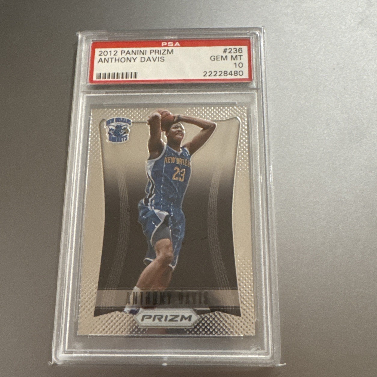 ANTHONY DAVIS 2012 PANINI PRIZM #236 PSA 10 GEM MINT ROOKIE RC 1st Yr Prizm🔥