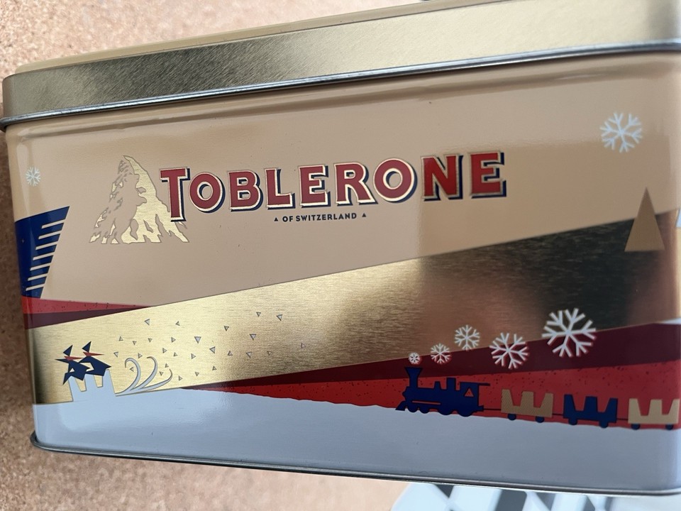 Empty Triangular Toblerone Tin Excellent Condition Collectible Tin ...