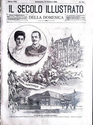 Il Secolo Illustrato 25 October 1896 Wedding Prince Naples Elena Castelli Romani