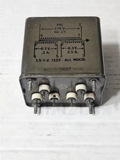 Vintage NOS GE Vacuum Tube Filament Power Transformer 115V Primary to 6.3V