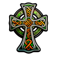 Celtic cross Sticker Decal XV