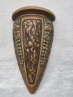 Roseville Florentine Brown Vintage Art Pottery Ceramic Wall Pocket