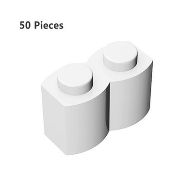30136 Palisade Brick 1X2 White Bricks 50x Bricks, Pieces & Parts 100% Compatible