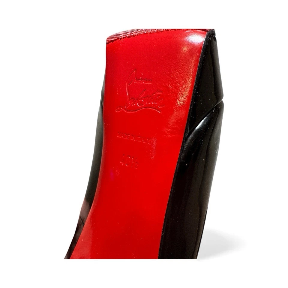Christian Louboutin Women's Size 9 40.5 Black Patent Leather Pumps - Image 4 of 4