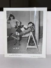 RARE BETTIE PAGE VINTAGE 1950's 4 x 5 PHOTOGRAPH BY IRVING KLAW