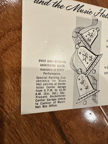 Vintage Rockefeller Center Radio City Prospekt Broschüre Zellstoff sehr selten 1961 - Bild 11 von 15