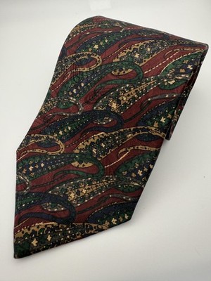 Robert Talbott Tie Mens Multicolor Silk Carmel Valley Made USA Necktie Classic