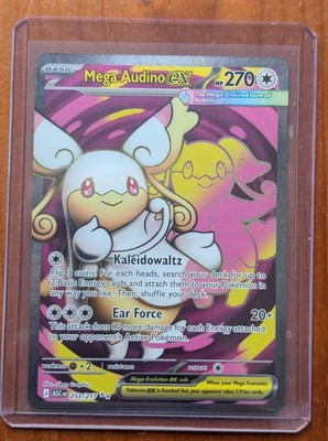 Mega Audino ex 253/217 Me: Ascended Heroes Holo Fresh Rip