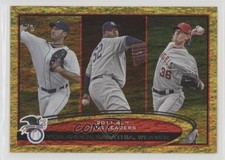 2012 Topps League Leaders Gold Sparkle Justin Verlander CC Sabathia #319 HOF 6z2