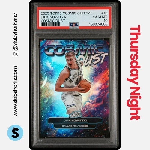 2025 Topps Cosmic Chrome Dirk Nowitzki Base (PSA 10)