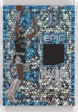 2017-18 Spectra Epic Legends Relics Neon Blue Prizm /99 George Gervin HOF 8x7