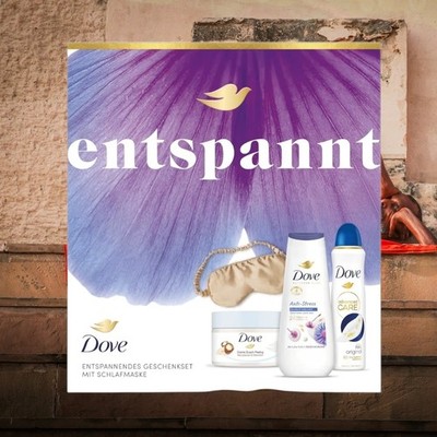 Dove Geschenkset ''Entspannt'' mit Duschcreme, Anti Transpirant, 