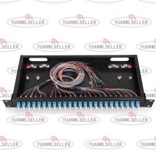 48 core LC with adapter pigtail 24 ports patch panel fiber optic terminal box m