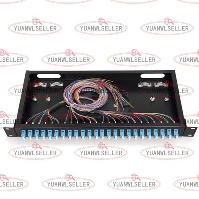 48 core LC with adapter pigtail 24 Ports Patch Panel Fiber Optic Terminal Box *m