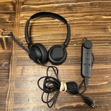 Jabra Engage 50 II Link Wired USB Headset ENC160 Dual Ear Pad - Black