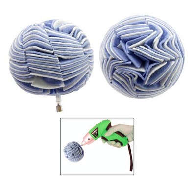 2 Pc 4'' Non Woven Buffing Ball Hex Shank Power Drill To High-Speed Polisher Pro