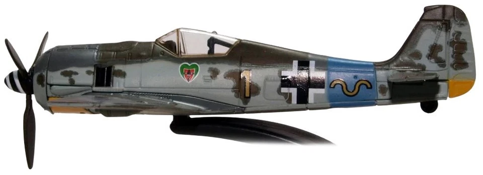 Oxford Diecast Focke Wulf 190A 15/JG 54 R Klemm, No Swastika 1:72 Scale (AC090S) - Image 2 of 4