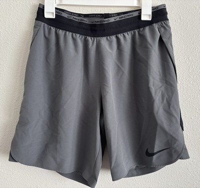 Nike Pro Dri-FIT Flex Rep 8'' Training Shorts Mens M Iron Grey Black DD1700-068