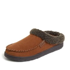 Dearfoams Men  s Brendan Indoor/Outdoor Breathable Memory Foam 11-12 Chestnut