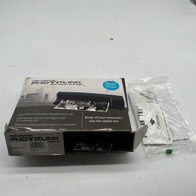 Used Pandigital Photo Link One Touch Scanner With Bounds Sd Cards 