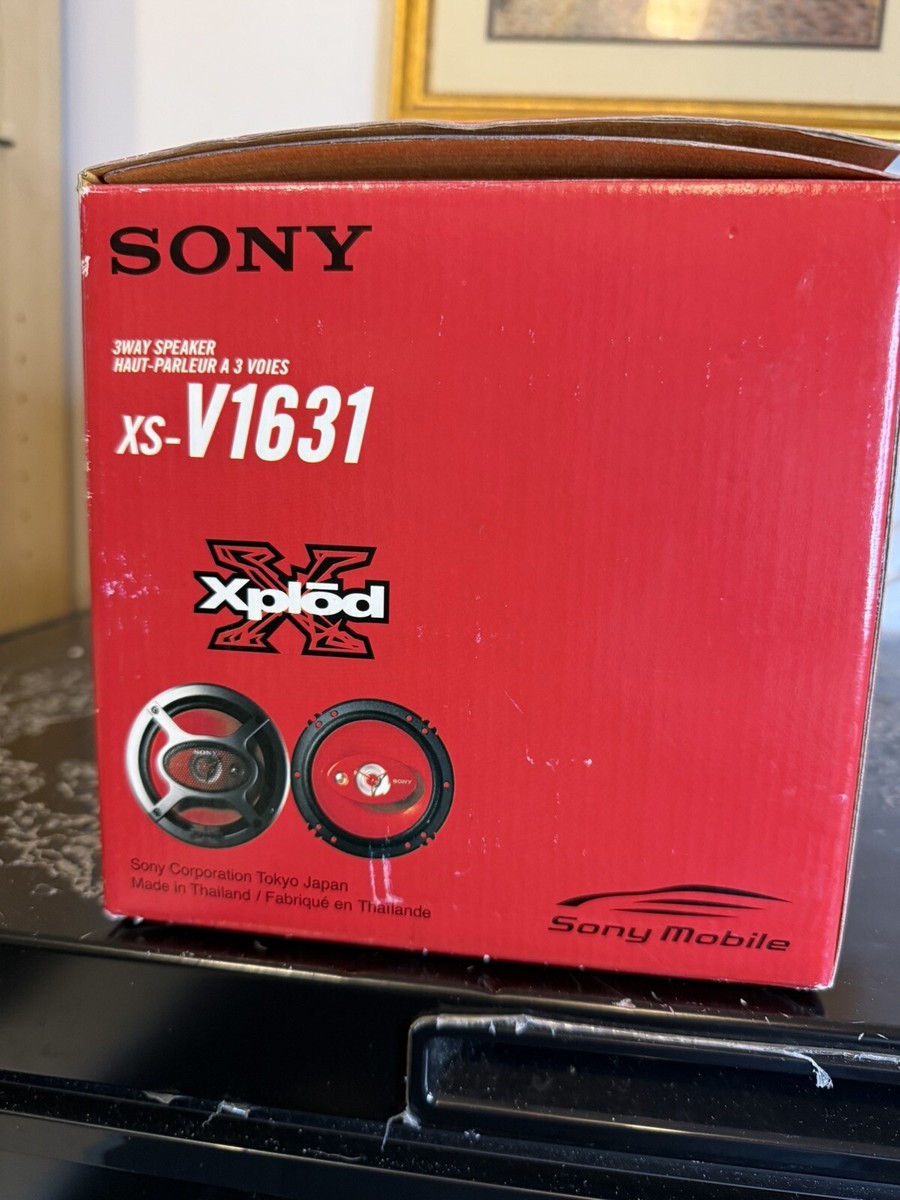 Sony Xplod 3 way Speakers XS-V1631A,H.O.P. cone woofer for clear