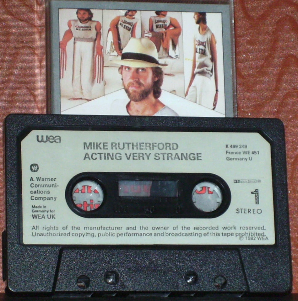 MIKE RUTHERFORD ACTING VERY STRANGE CASSETTE ALBUM GENESIS Pop Rock Prog Rock - Image 2 of 4
