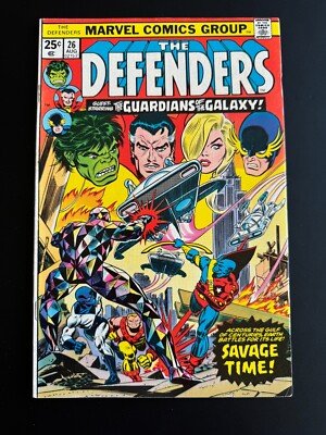 Defenders #26 - Guardians of The Galaxy Appearance (Marvel, 1975) Fine+