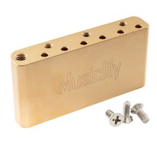 Musiclily Ultra 36mm Brass Tremolo Block For Indonesia Squier SQ 52.5mm Bridge