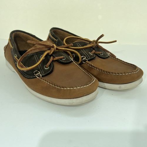 LL Bean Brown Deck Boat Shoes Mens Size 