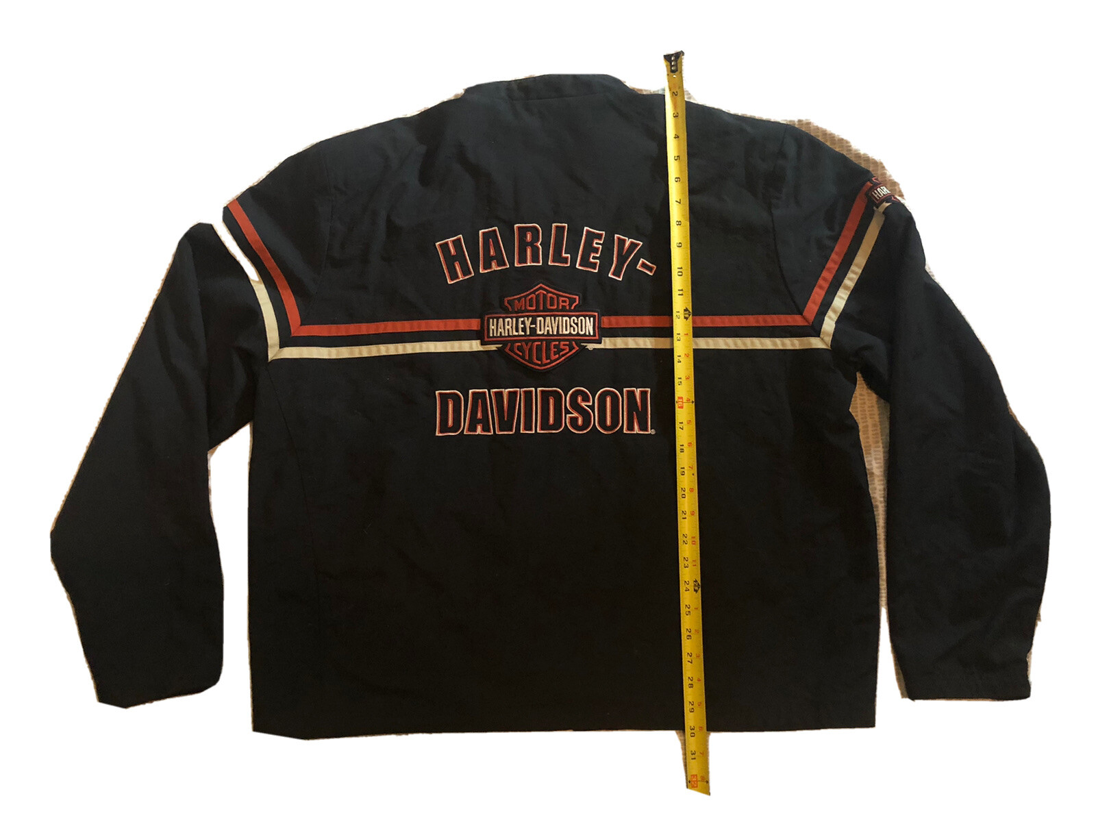 Harley Davidson Mens Bar & Shield Nylon Jacket Embroidered Patches 2XL