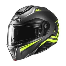 HJC I91 TRICUS MC3HSF BLACK YELLOW Modular Helmet Size XL