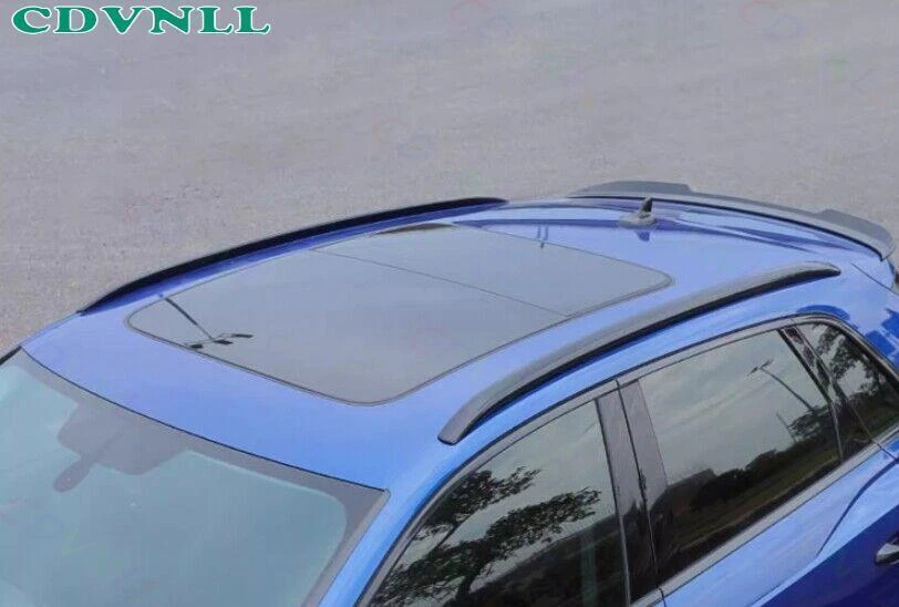 Portaequipajes barra transversal de techo de aluminio negro para Audi Q3 Quattro 2019-2024 Foto 3 de 4