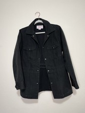 Vintage Filson C.c. Filson Co Seattle Black Chore Coat Utility Size M 20044 Bl