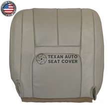 1999 Cadillac Escalade Passenger Bottom PERFORATED Leatherette Seat Cover Tan