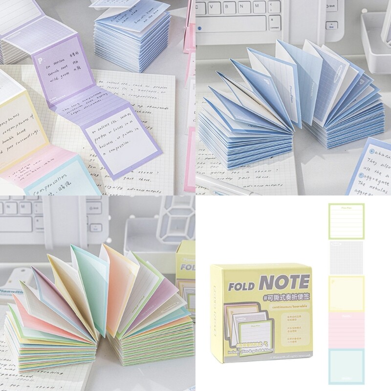 120-Page Writable Sticky Notes Foldable Page Markers for School & Office  -image